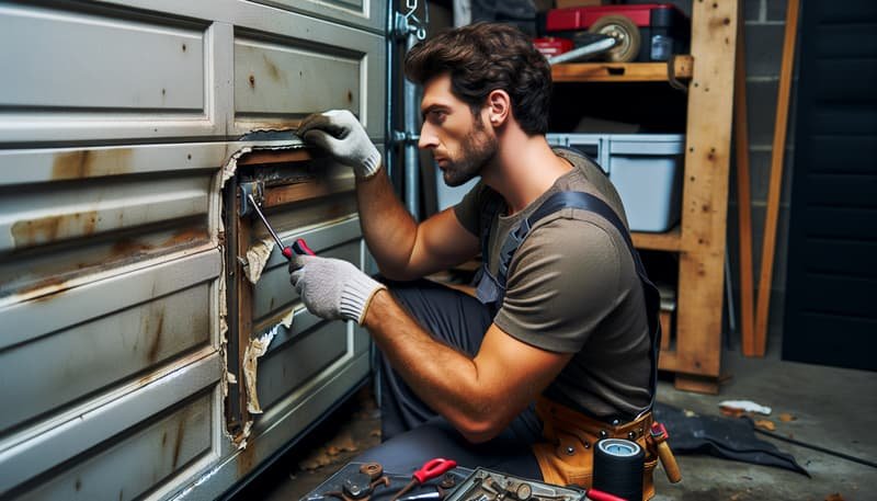 Garage Door Panel Replacement service in Smithfield